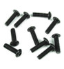 Tekno RC M4x12mm Button Head Screws (black 10 pieces) TKR1444