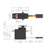 Hitec/RCD Hs-55 Servo Economy Sub Micro Univ HRC31055S