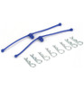 DU-BRO Blue Body Clips 25.4mm long 1.3mm wire (8) DUB2249