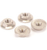 Schumacher Racing Titanium Low Profile M4 Serrated Nut pk4 SCHU7400