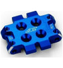 JConcepts RC10B7 Front Bulkhead 0 degree (9.3g) Aluminum Blue JCO5182-1