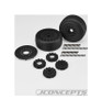 JConcepts Speed Fangs-platinum compound/belted/Mounted Black JCO3113-39