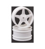 Schumacher Racing JC 5 Spoke 2.2 Rear White Wheel XLS PC SCHCR681