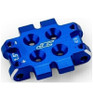 JConcepts RC10B7 front bulkhead 2.5 degree 9.3g aluminum - blue JCO5184-1