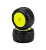 JConcepts Dirt Trac Mini - green compound pre-mounted yellow wheels JCO4120-2221