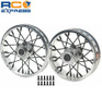 Hot Racing Losi Promoto MX 24 Wire Black Spoke Silver Wheel Set LPC524B08