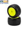 JConcepts Dirt Trac Mini - green compound pre-mounted yellow wheels JCO41202221