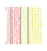 Woodland Scenics Railroad Roman Letters Red/Yellow WOODT504