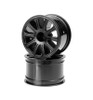 JConcepts Rulux 1/16 E-Revo Wheel 2.2 Inch Black (2) JCO3333B