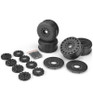 JConcepts Cheetah 83mm speed-run wheel-12 & 17mm hex adapt-Blk JCO3395B