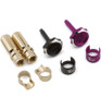 1UP Racing Lockdown Adjustable Bullet Plug Grips W/5mm Bullets Purple 1UP190453