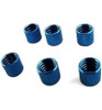 Hot Racing Blue Aluminum Fuel Line Retainers (6) OF0206