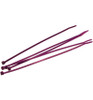 Works for Competition 8 Inch Purple Nylon Tie Wraps 5 Count NZT20807