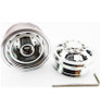 X Spede Silver Aluminum 1/14 Tamiya Tractor Front Wheels TTR113F08