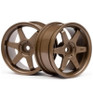 HPI Te37 Wheel 26mm Bronze 3mm Offset (2) HPI3843