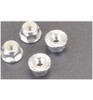 Monkey King RC M4 Alloy Serrated Nyloc Nuts - Silver - 4pcs MK5485S