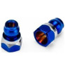 JConcepts-RC10B7 - RC10B7D Fin titanium front stand-off burnt blue - 8-JCO5159-1