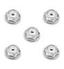 X Spede 3mm Silver Flanged Lock Nut (5) LNF308