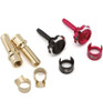 1UP Racing Lockdown Adjustable Bullet Plug Grips W/4mm Bullets Pink 1UP190444