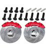 X Spede Kyosho Fazer FZD2 Aluminum Brake Disc Red Caliper FZT10P02