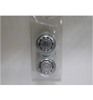 X Spede Silver Aluminum 1/14 Tamiya Tractor Front Wheels TTR112F08