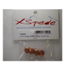 X Spede Orange Aluminum M5 Serrated Flange Wheel Nuts LN5X03