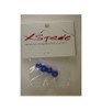 X Spede Blue Aluminum M5 Serrated Flange Wheel Nuts LN5X06