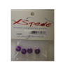 X Spede Purple Aluminum M5 Serrated Flange Wheels Nuts LN5X07