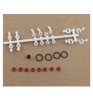 Associated Rebuild Kit Shock 4 : Kit Standard Racing PTFE- ASC6440
