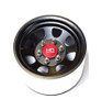 Hot Racing Black Steel 2.2 Beadlock 6-Lug Wagon Wheels 12mm Hex (4) BLW22S01