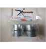 X Spede Silver Aluminum 1/14 Tamiya Tractor Rear Wheels TTR113R08