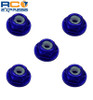 X Spede 3mm Blue Flanged Lock Nut (5) LNF306