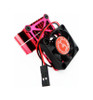 Hot Racing 540 550 Clip-On Two-Piece Motor Heat Sink W/ Fan (Red) MH550TE02