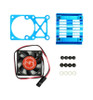Hot Racing 540 550 Clip-On Motor Heat Sink W/ Fan (Tamiya Blue) MH550T16