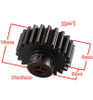 Hot Racing 22T EHD Steel Mod 1 Pinion Gear 5mm XSG22M01