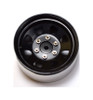 Hot Racing Black Steel 1.9 Beadlock 6-Lug Wagon Wheels 12mm Hex (4) BLW19SS01