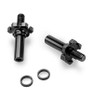 JConcepts Adjustable RC10B7 | RC10B7D titanium front axle 2pc - stealt JCO2827-2