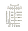 Associated DC10 Battery Mount Set Natural ASC72294
