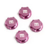 Tekno RC Wheel Nuts (T Logo 17mm serrated PINK ano M12x1.0 4 pieces) TKR5116BN