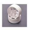 Schumacher Racing -JC 6 Spoke 2.2 4wd Front White Wheel CATSCHCR890
