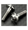 R1Wurks Titanium Flanged Screws M3x10mm Button Head 2 piece R1W900191-10
