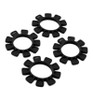 Koswork Ufo High-Strength Silicone Tire Glue Bands (Black) (4) (1/8 & KOS14605BK
