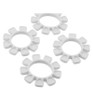 Koswork Ufo High Strength Silicone Tire Glue Bands (White) (4) (1/8 &  KOS14605W