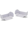JConcepts 1:8th Truggy Injection Molded Front Wing, White, 2pc, Tekno JCO0527W