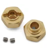 Incision 12mm Brass Hex Adapters (2) (for Vp F10 Portal Axles) IRC00293