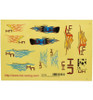 Hot Racing Flames Decal Sticker Sheet Medium HRF100M
