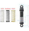Hot Racing Axial SCX30 Aluminum Adjustable Damper Shocks 25mm (4) SXTY250GP