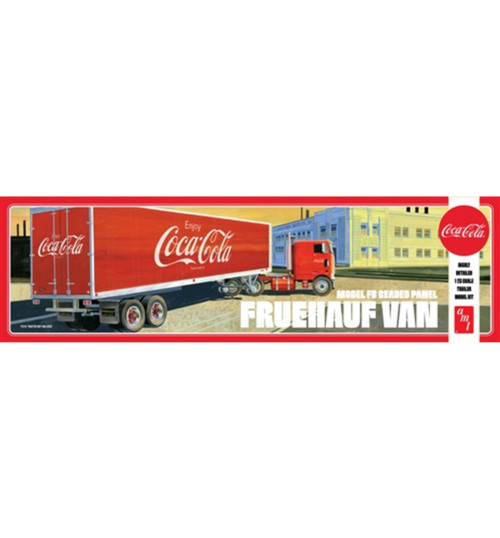 AMT 1/25 Fruehauf Beaded Van Semi Trailer Coca-Cola AMT1109