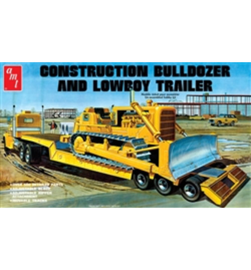 AMT 1/25 Lowboy Trailer & Bulldozer Combo AMT1218