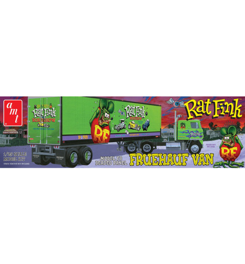 AMT Fruehauf Beaded Van Trailer Hauler - Rat Fink 1:25 AMT1292